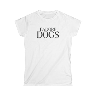 dog mom t-shirt j'adore dogs