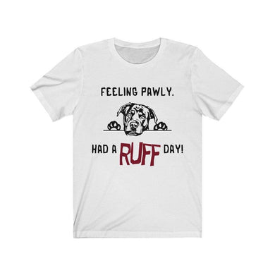 dog puns white unisex t-shirt for men and women