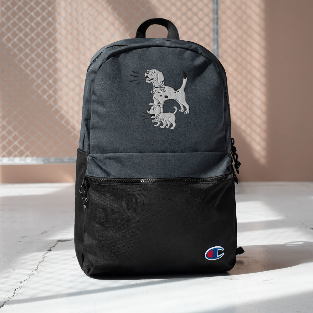 Kid\'s Embroidered Backpack | Pooch Poodle Woofer – Subwoofer 